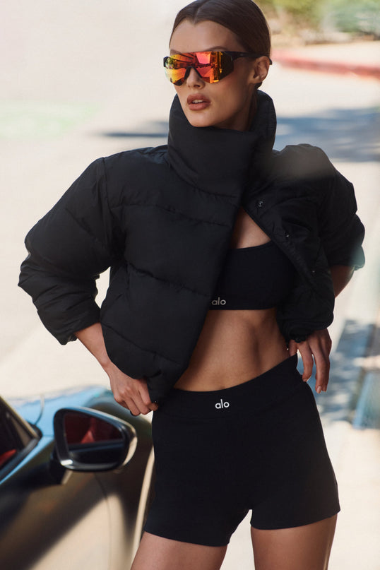3' Airbrush High-Waist Aura Short - Black