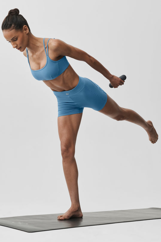 3' Airbrush High-Waist Aura Short - California Blue