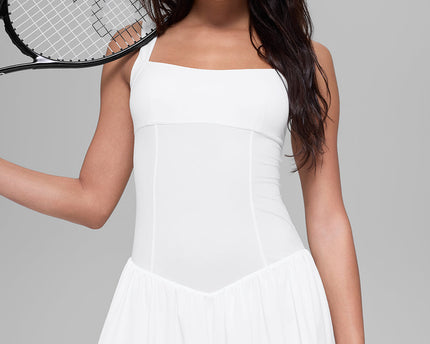 Alosoft Break Point Tennis Dress - White