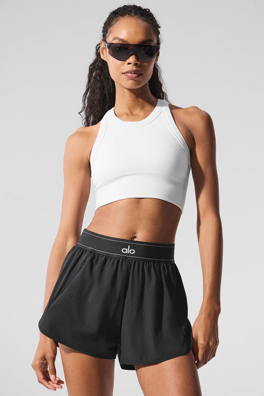 Seamless Delight High Neck Bra - White
