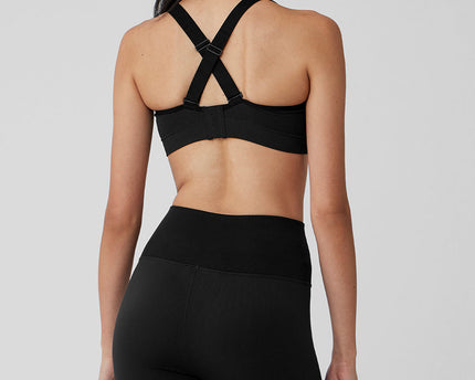 Seamless Ribbed Favorite Bra - Black