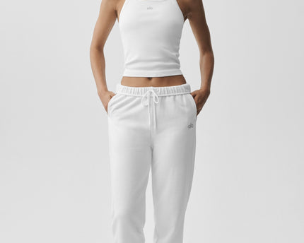 Seamless Ribbed Favorite Full Length Bra Tank - White
