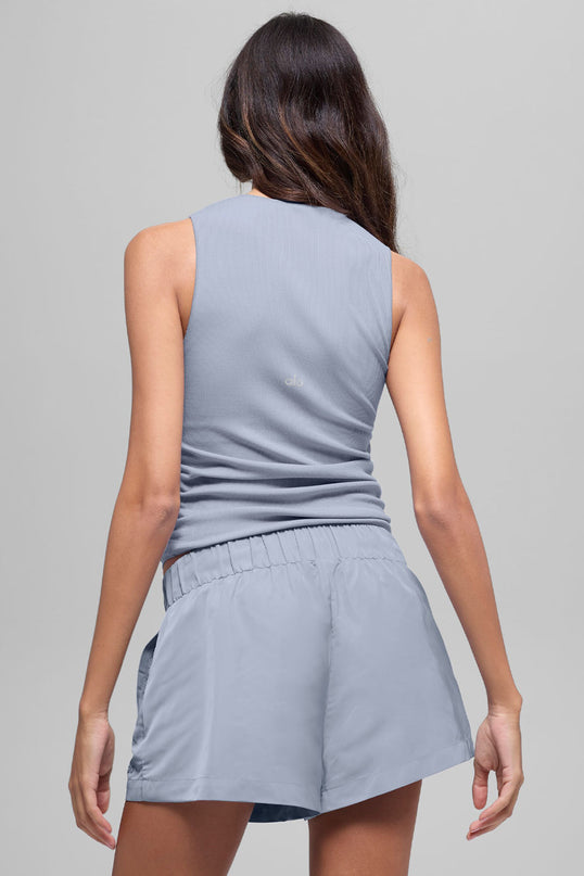 Ribbed En Pointe Tank - Winter Frost
