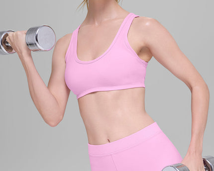 Alosoft Center Stage Bra - Candy Heart Pink