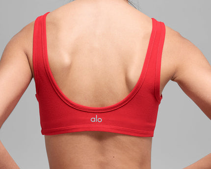 Alosoft Center Stage Bra - Bright Red
