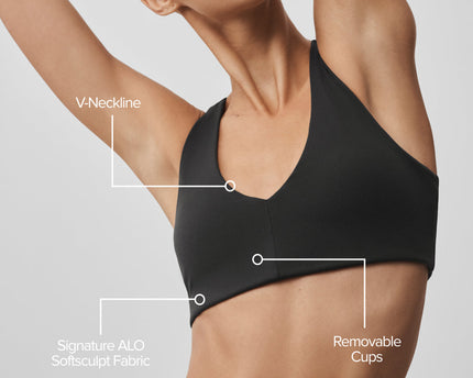 ALO Softsculpt Base Bra - Black