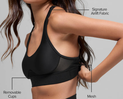 Airlift Rebel Bra - Black