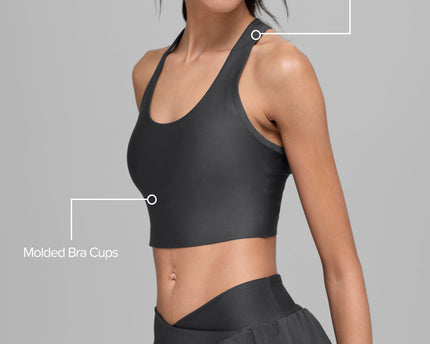 Airlift Super Sleek Bra Tank - Anthracite