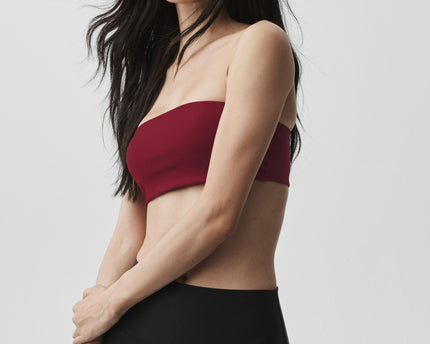 Airbrush Bandeau Bra - Summer Romance Red