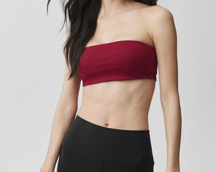 Airbrush Bandeau Bra - Summer Romance Red