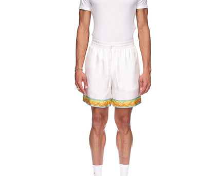 Afro Cubism Tennis Club Silk Shorts
