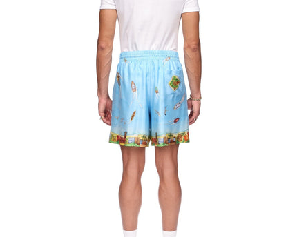 Maison Sur Piloti Silk Shorts