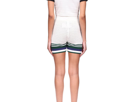 Crochet Tennis Shorts - casablanca