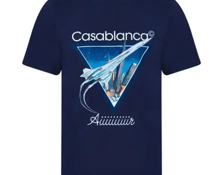 CASABLANCA Navy 'Aiiiiir' T-Shirt