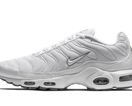 Nike® Air Max Plus White gray logo