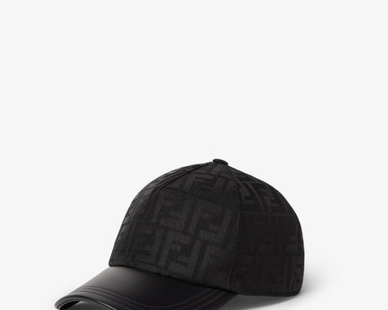 Casquette de baseball en nylon FF jacquard noir