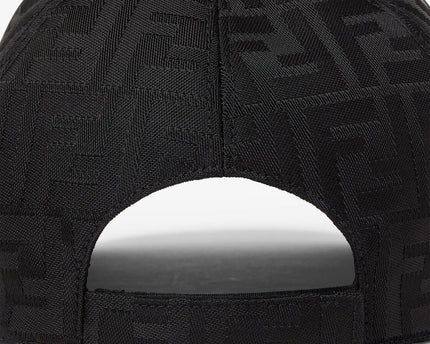 Casquette de baseball en nylon FF jacquard noir