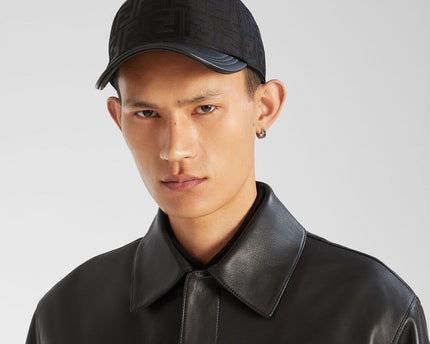 Casquette de baseball en nylon FF jacquard noir