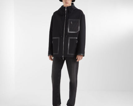 Fendi Chapeau en nylon FF Noir