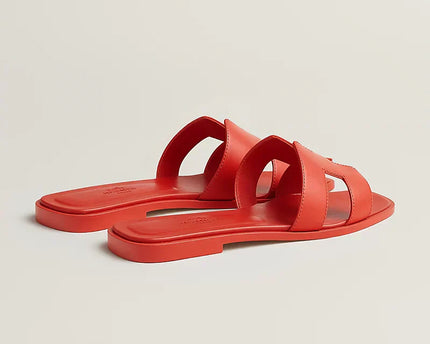 Hermes - Claquettes Orange capucine